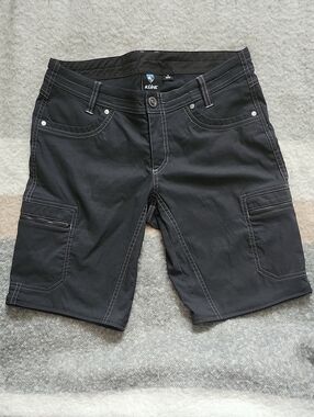 KUHL Women's Splash Cargo Hiking Shorts Sz 6 Regular Black /Charcoal Gray Gorpco